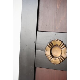 幅広 太框黒枠北陸帯戸 2枚1組　B1014 