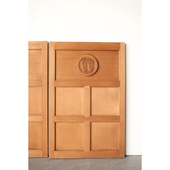 家紋入 唐戸風小型板戸 2枚1組　B1016 