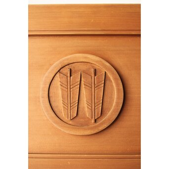 家紋入 唐戸風小型板戸 2枚1組　B1016 