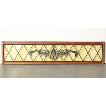 ステンドグラス 花/紋章　R0199 