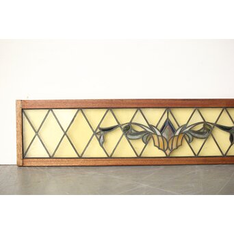 ステンドグラス 花/紋章　R0199 