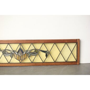 ステンドグラス 花/紋章　R0199 