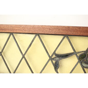 ステンドグラス 花/紋章　R0199 