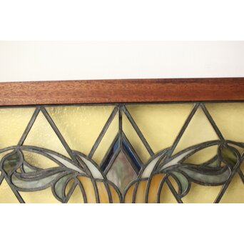 ステンドグラス 花/紋章　R0199 