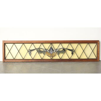 ステンドグラス 花/紋章　R0199