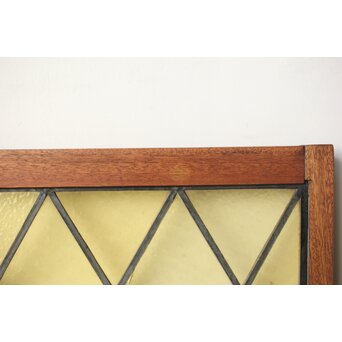 ステンドグラス 花/紋章　R0199 