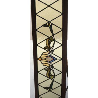 ステンドグラス 花/紋章　R0199 