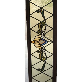 ステンドグラス 花/紋章　R0199 