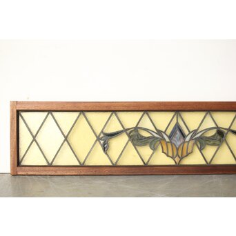 ステンドグラス 花/紋章　R0199 