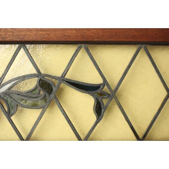 ステンドグラス 花/紋章　R0199 