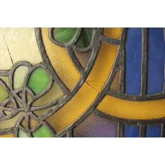 ステンドグラス 花　R0200Y 