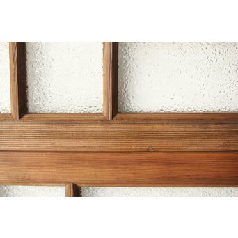 多種ガラス 細分割 緑色ガラス欄間 2枚1組　R0201Y 