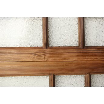 多種ガラス 細分割 黄色ガラス欄間 2枚1組　R0202Y 