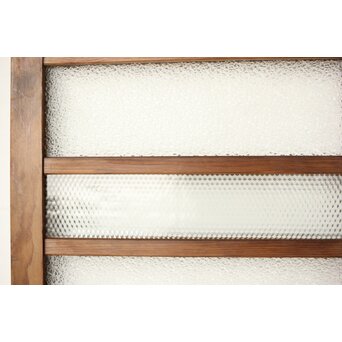 多種ガラス 細分割 黄色ガラス欄間 2枚1組　R0202Y 