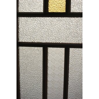 多種ガラス 細分割 黄色ガラス欄間 2枚1組　R0202Y 