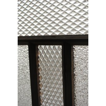 多種ガラス 細分割 緑黄色ガラス建具 4枚1組　GD0103Y 