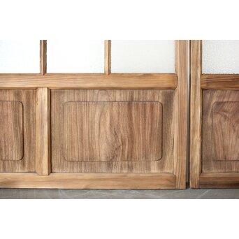 多種ガラス 細分割 緑黄色ガラス建具 4枚1組　GD0103Y 