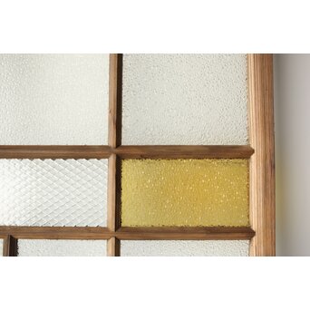 多種ガラス 細分割 緑黄色ガラス建具 4枚1組　GD0103Y 