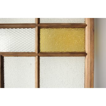 多種ガラス 細分割 緑黄色ガラス建具 4枚1組　GD0103Y 