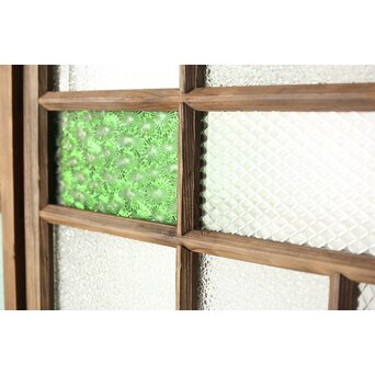 多種ガラス 細分割 緑黄色ガラス建具 4枚1組　GD0103Y 