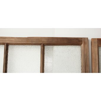 多種ガラス 細分割 緑黄色ガラス建具 4枚1組　GD0103Y 