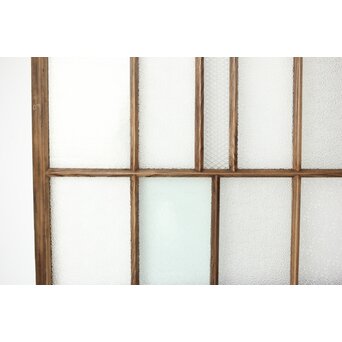 多種ガラス 細分割 緑黄色ガラス建具 4枚1組　GD0103Y 