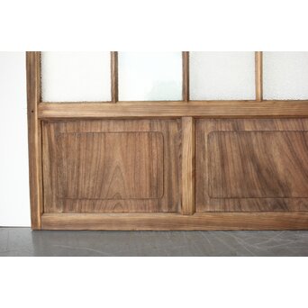 多種ガラス 細分割 緑黄色ガラス建具 4枚1組　GD0103Y 