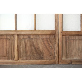 多種ガラス 細分割 緑黄色ガラス建具 4枚1組　GD0103Y 