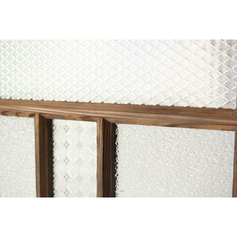 多種ガラス 細分割 緑黄色ガラス建具 4枚1組　GD0103Y 