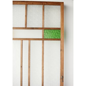 多種ガラス 細分割 緑黄色ガラス建具 4枚1組　GD0103Y 