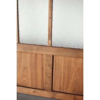 多種ガラス 細分割 緑黄色ガラス建具 4枚1組　GD0103Y 