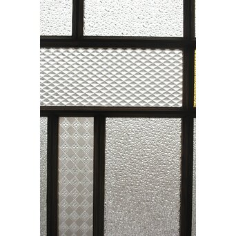 多種ガラス 細分割 緑黄色ガラス建具 4枚1組　GD0103Y 