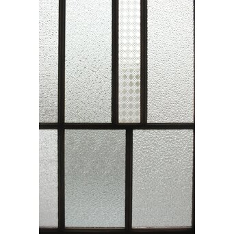 多種ガラス 細分割 緑黄色ガラス建具 4枚1組　GD0103Y 