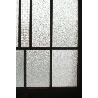 多種ガラス 細分割 緑黄色ガラス建具 4枚1組　GD0103Y 