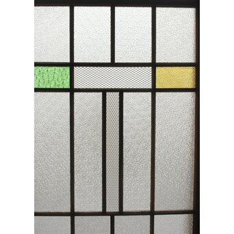 多種ガラス 細分割 緑黄色ガラス建具 4枚1組　GD0103Y 