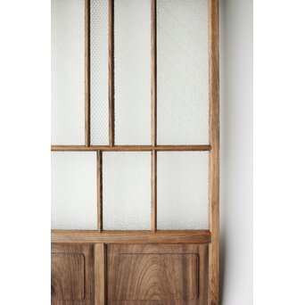 多種ガラス 細分割 緑色ガラス建具 4枚1組　GD0104Y 