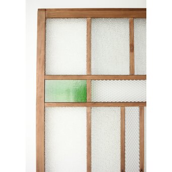 多種ガラス 細分割 緑色ガラス建具 4枚1組　GD0104Y 