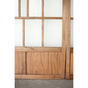 多種ガラス 細分割 緑色ガラス建具 4枚1組　GD0104Y 