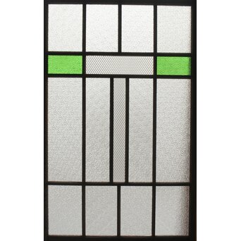 多種ガラス 細分割 緑色ガラス建具 4枚1組　GD0104Y 