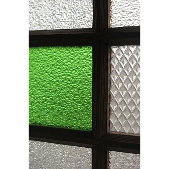 多種ガラス 細分割 緑色ガラス建具 4枚1組　GD0104Y 