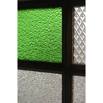 多種ガラス 細分割 緑色ガラス建具 4枚1組　GD0104Y 