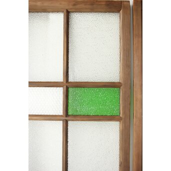 多種ガラス 細分割 緑色ガラス建具 4枚1組　GD0104Y 