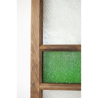 多種ガラス 細分割 緑色ガラス建具 4枚1組　GD0104Y 