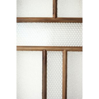 多種ガラス 細分割 緑色ガラス建具 4枚1組　GD0104Y 