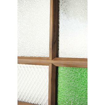 多種ガラス 細分割 緑色ガラス建具 4枚1組　GD0104Y 