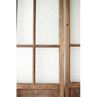 多種ガラス 細分割 緑色ガラス建具 4枚1組　GD0104Y 