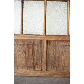 多種ガラス 細分割 緑色ガラス建具 4枚1組　GD0104Y 