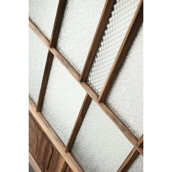 多種ガラス 細分割 緑色ガラス建具 4枚1組　GD0104Y 