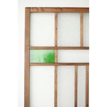 多種ガラス 細分割 緑色ガラス建具 4枚1組　GD0104Y 