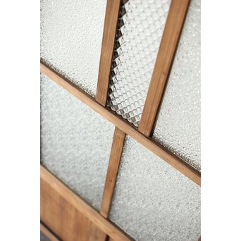 多種ガラス 細分割 緑色ガラス建具 4枚1組　GD0104Y 